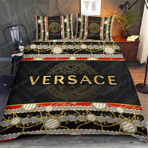 versace bedding set twin|Versace comforter set queen.